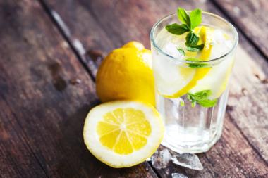 Lemon water is great for losing fat and so does green tea.  