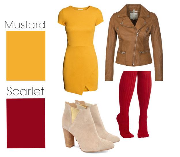 6. Mustard & Scarlet