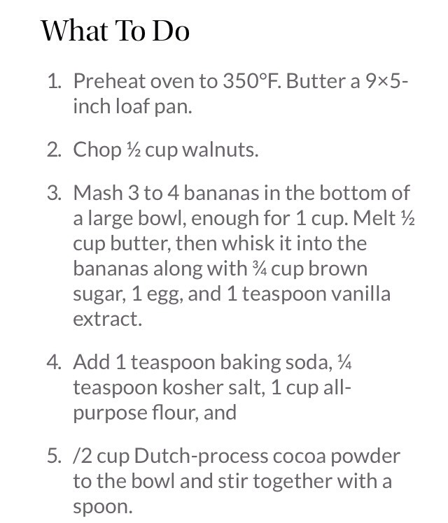 Chocolate Banana Bread