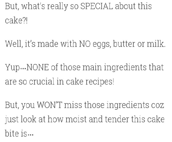 crazy wacky depression cake treat 4 my diet frends:no sugar,milk,butter