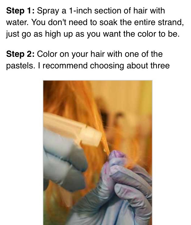 DIY Hair Chalking! Super Beautiful! 
