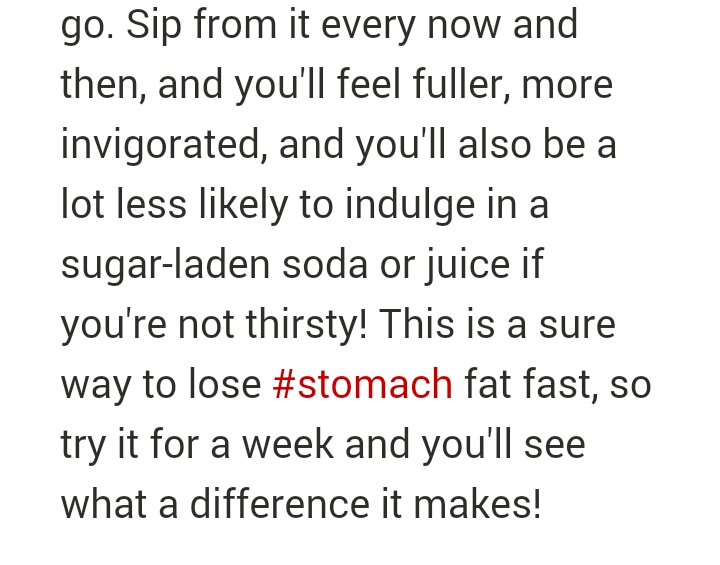 50 Ways To Lose Stomach Fat Fast! Part 1