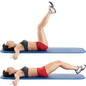 2 sets of 10 leg lifts