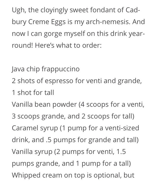 💟❕35 Secret Starbucks Drink You Didn't Know You Could Order❕💟