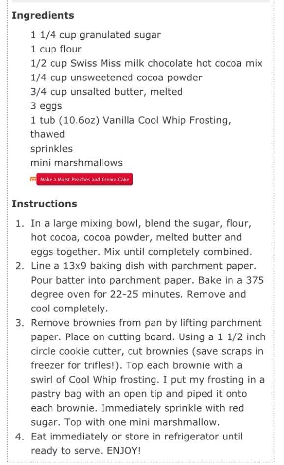 ✨ Hot Chocolate Brownies✨😋