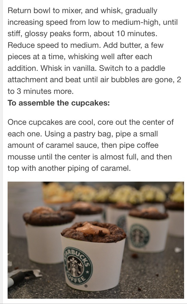 " Starbucks Frappucinos Cupcake Style"👍👍