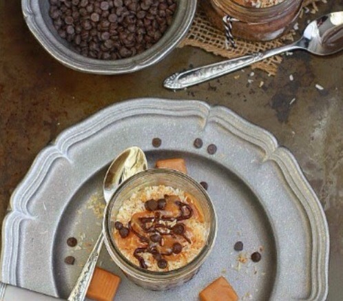 Samoa chia pudding parfait 