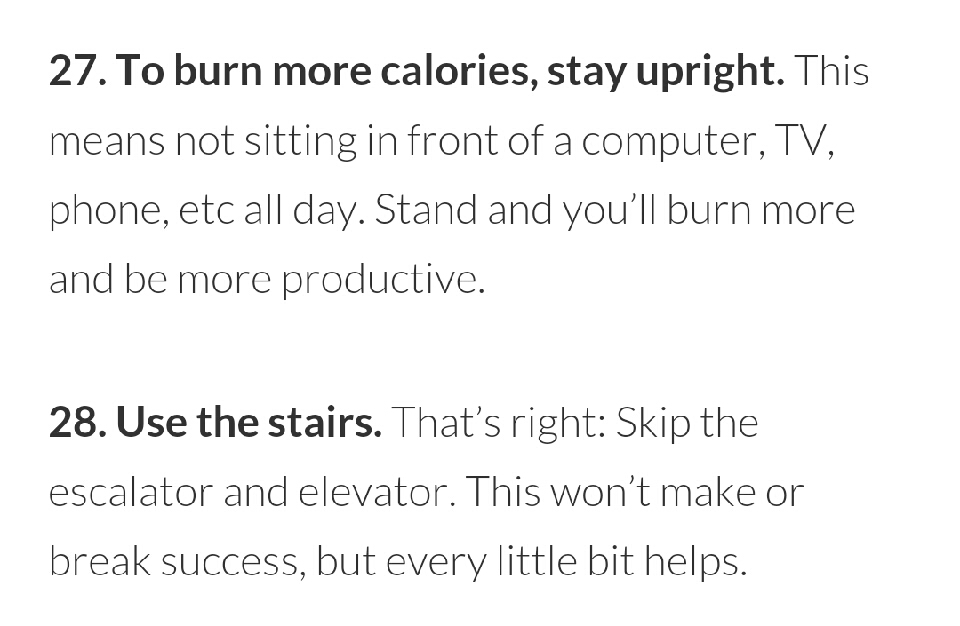 62 Lifestyle Changes To A Slimmer Body! !