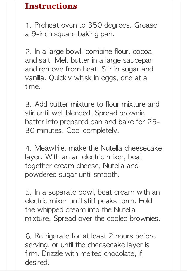 "THE BEST NUTELLA CHEESECAKE BROWNIES"