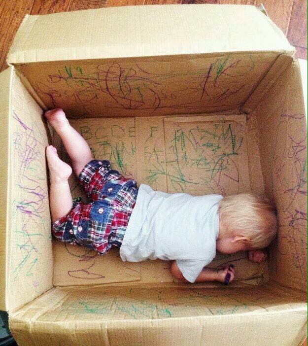 Large box for kids to write on
