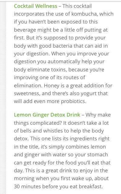 💟32 Detox Drinks And 8 Detox Waters💟