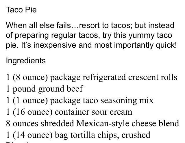 ✨✨Taco Pie✨✨😋yummy!!