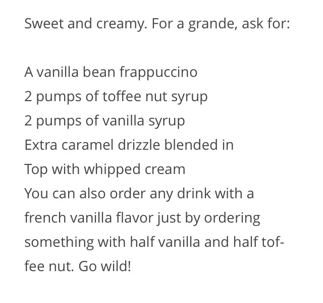 💟❕35 Secret Starbucks Drink You Didn't Know You Could Order❕💟