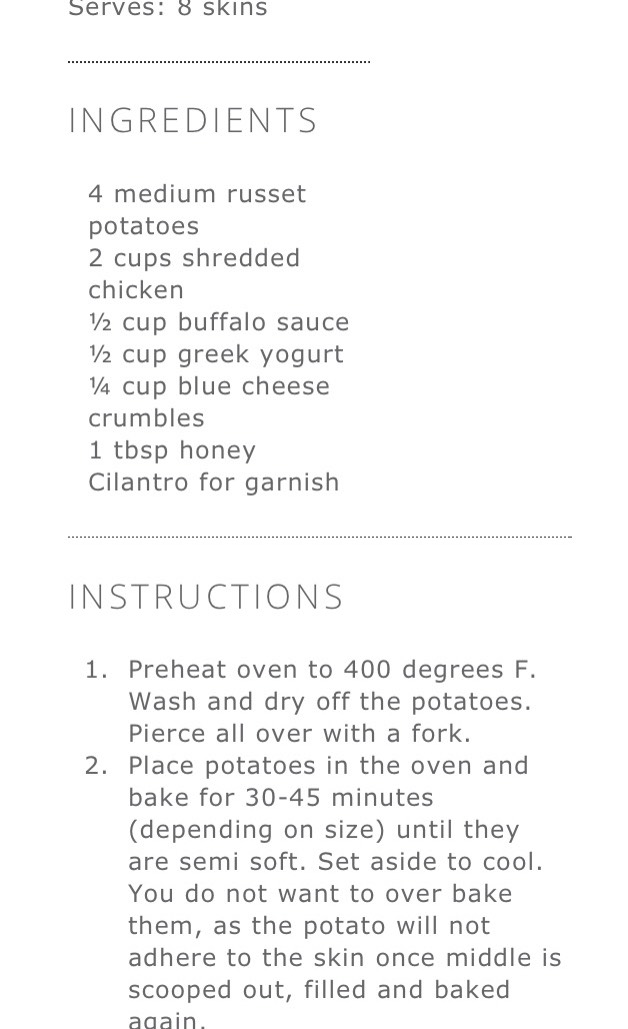 Magnificent Buffalo Chicken Stuffed Potato Skins With Honey Blue Cheese Sauce 