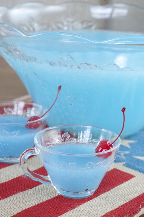 Blue Piña (Pineapple) Colada Party Punch
