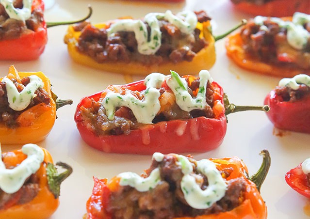 Mini Taco Stuffed Peppers! 🌶🌮🌶