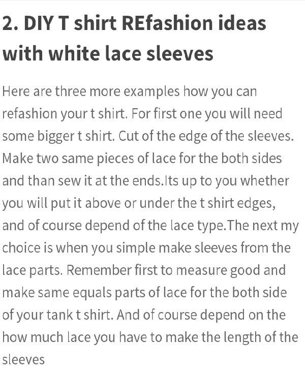 More DIY Lace Sleeve Ideas!!