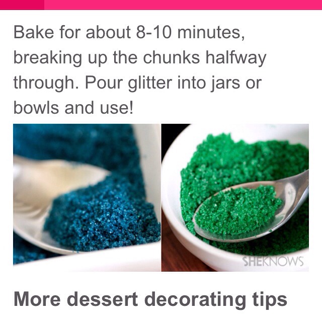 Super Simple Edible Glitter Recipe