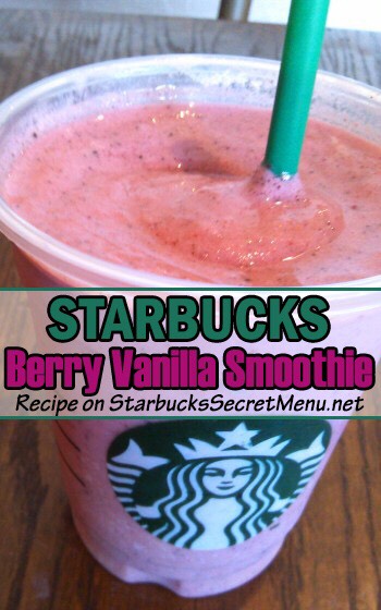 Order coconut milk to the 2nd line, add créme base, add 2 scoops of berries, 3 scoops of vanilla bean powder, 1 banana and a tall scoop of ice & blend 