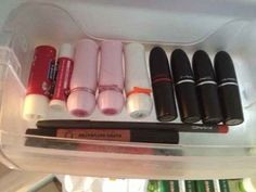 Keep lipsticks and chapsticks in the fridge for a longer life. 