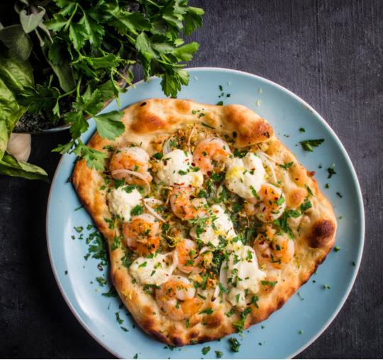 24. Shrimp Scampi Pizza 