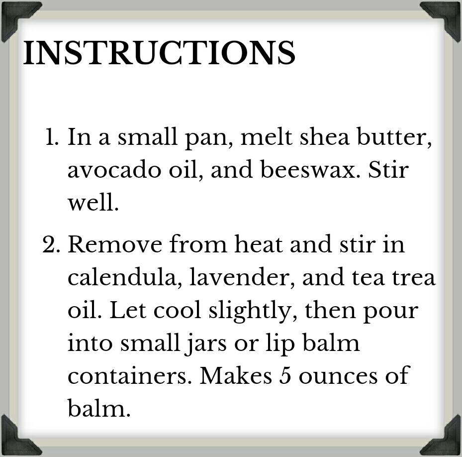 Homemade Bug Bite Balm