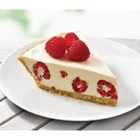 Creamy lemon raspberry pie