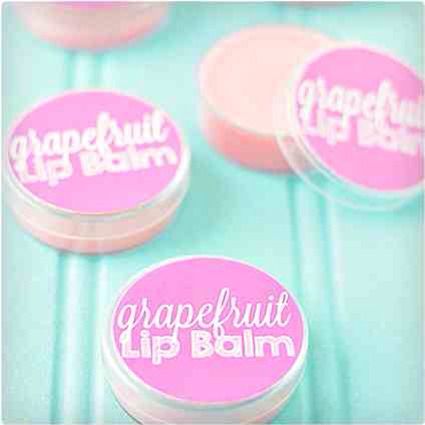 33. Grapefruit Lip Balm

The tart flavor of grapefruit comes through on this lip balm, and its nutrients help your lips feel better and repair themselves. Whether you print up the labels is up to you, and if you want to make it look prettier or give it as a gift, it’s a great way to go.