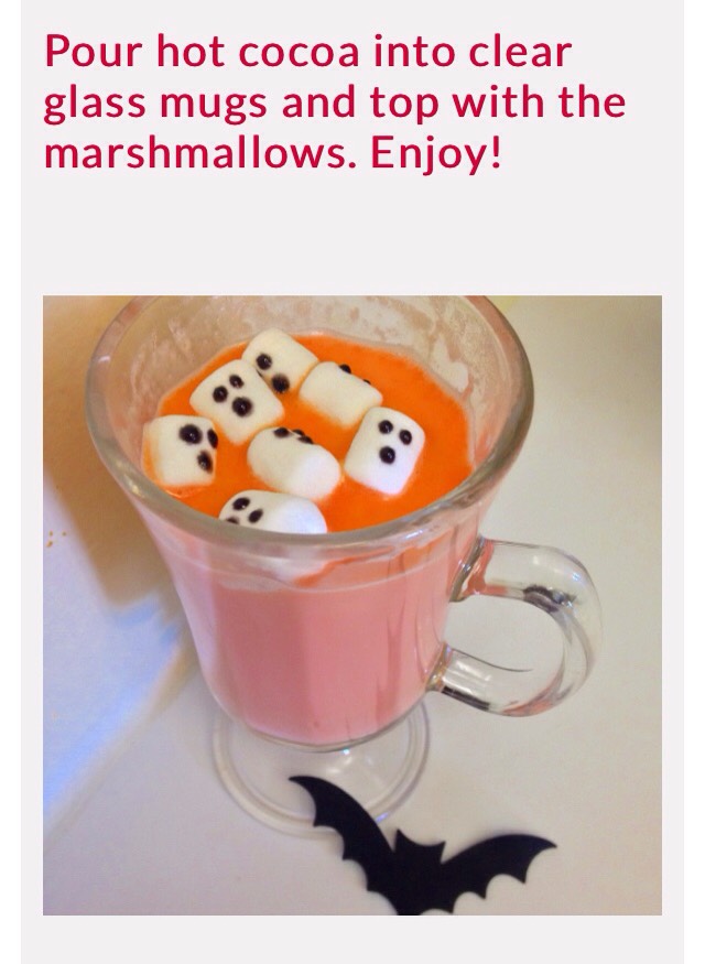 🎃👻Halloween White Hot Chocolate With Marshmallow Ghost👻🎃