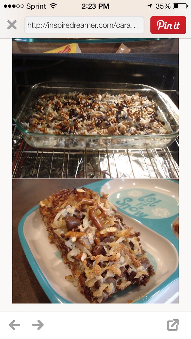 Caramel Pretzel Bars