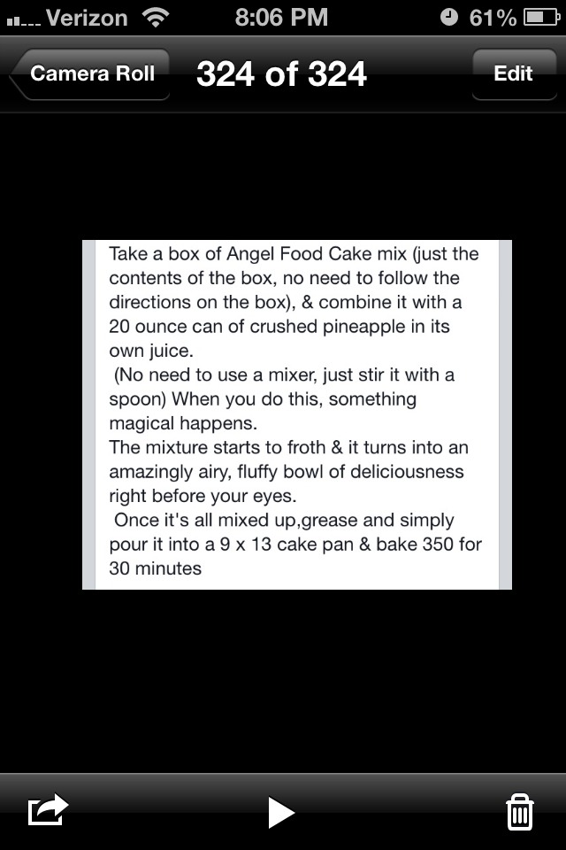 Super Easy Pineapple Cake