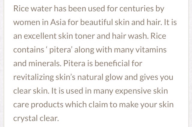 Did U Know That "Rice Water" Is Good For Your Skin ❤️👍