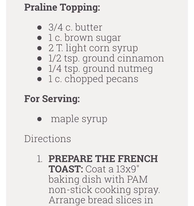 Overnight Prailine French Toast