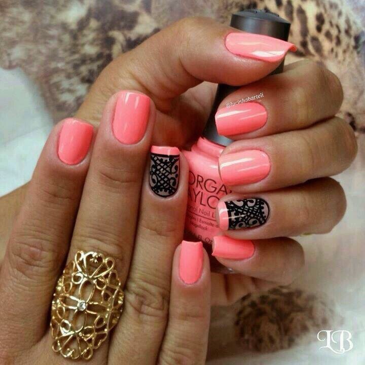 Lace Design Nails