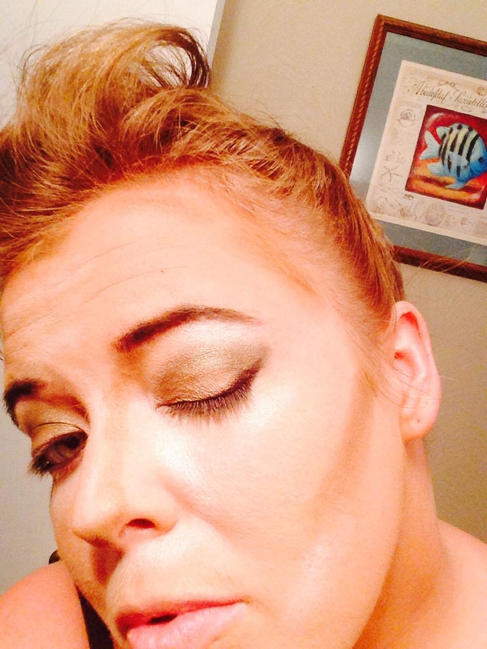 Follow with two coats of mascara.