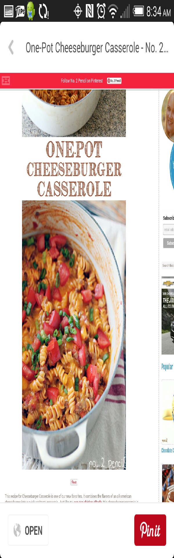 cheeseburger casserole 