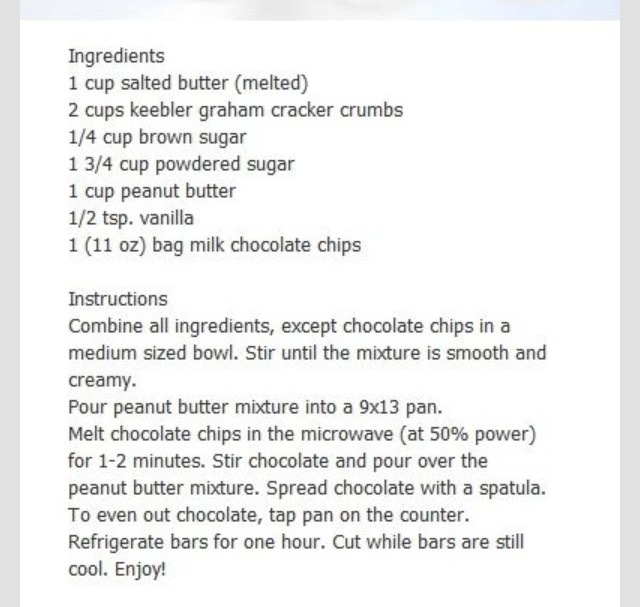 No Bake Reeses Peanut Butter Bars