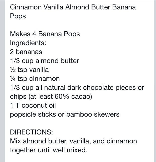 Cinnamon Vanilla Almond Butter Banana Pops