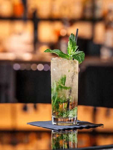 Classic Mint Julep

2 oz Woodford Reserve
1 oz Water
1 teaspoon Simple Syrup
4 sprigs of Fresh Mint 
Crush mint leaves in a highball glass, fill with ice. Add Simple Syrup and Water. Add Woodford and stir until the glass frosts. Garnish with a mint sprig