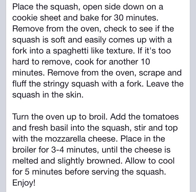 Baked Margherite Spaghetti Squash 