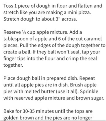 Crazy Carmel Apple Pie Bomb