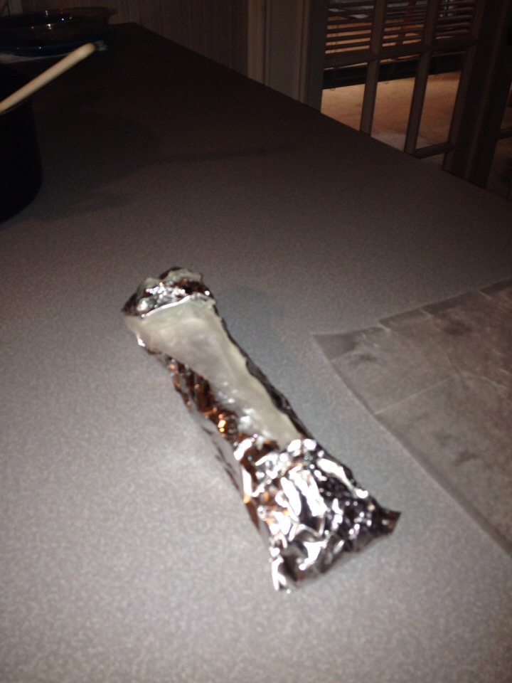Roll up, fold ends up, and refrigerate. Let chill for at least 1 hour.