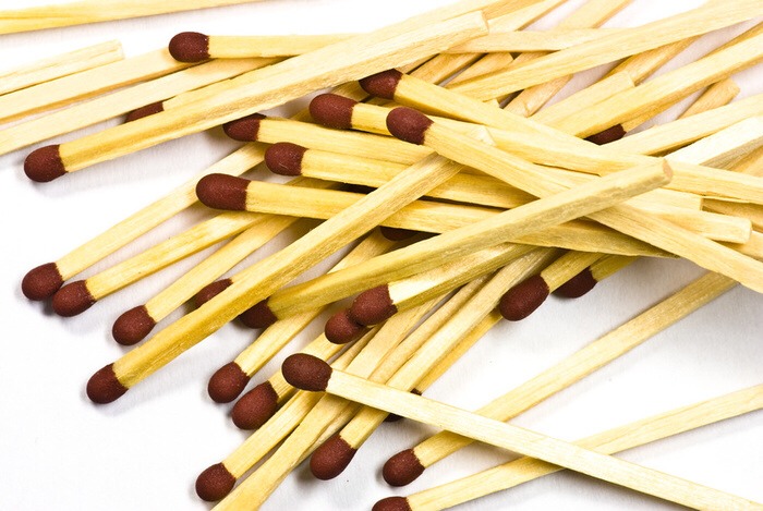 Make waterproof matches (in case of a zombie apocalypse)!! Dip your match in clear nail polish and let all of the excess polish drop off. Viola! Waterproof matches!! 