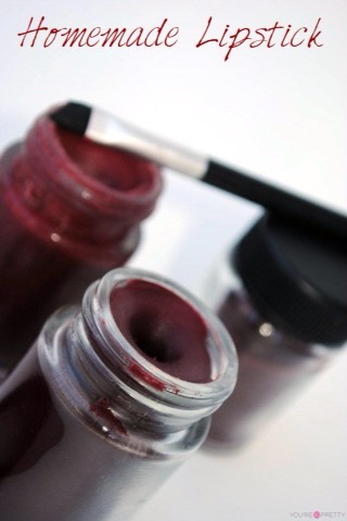 Homemade Red Lipstick 

http://www.gingerlymade.com/?s=Red+lipstick+diy

