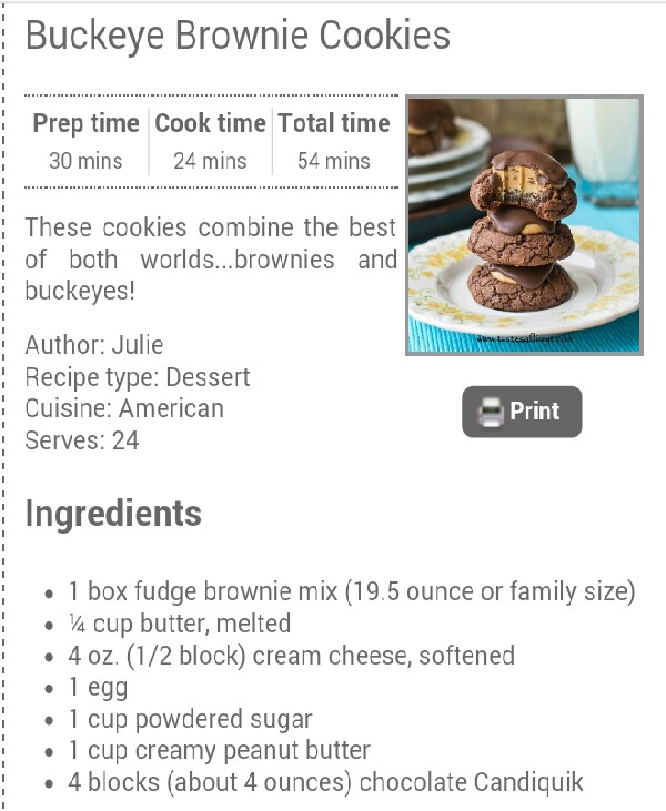 Buckeye Brownie Cookies!!