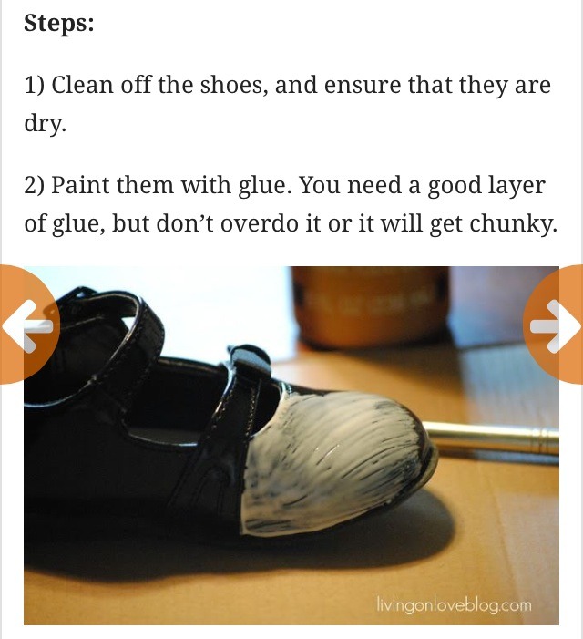 Twinkle Toes! DIY Glitter Shoes For Your Princess