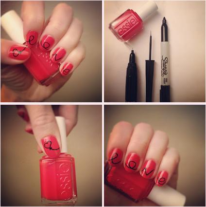 27. Write on your nails with Sharpie.