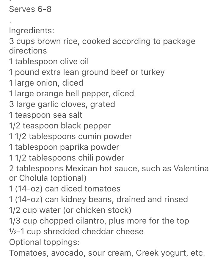 Mexican Brown Rice Casserole!!