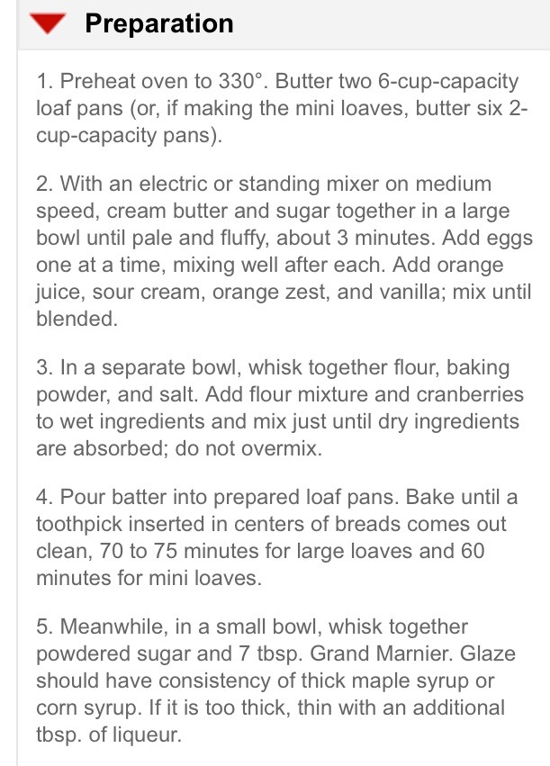 Cranberry Orange Bread 