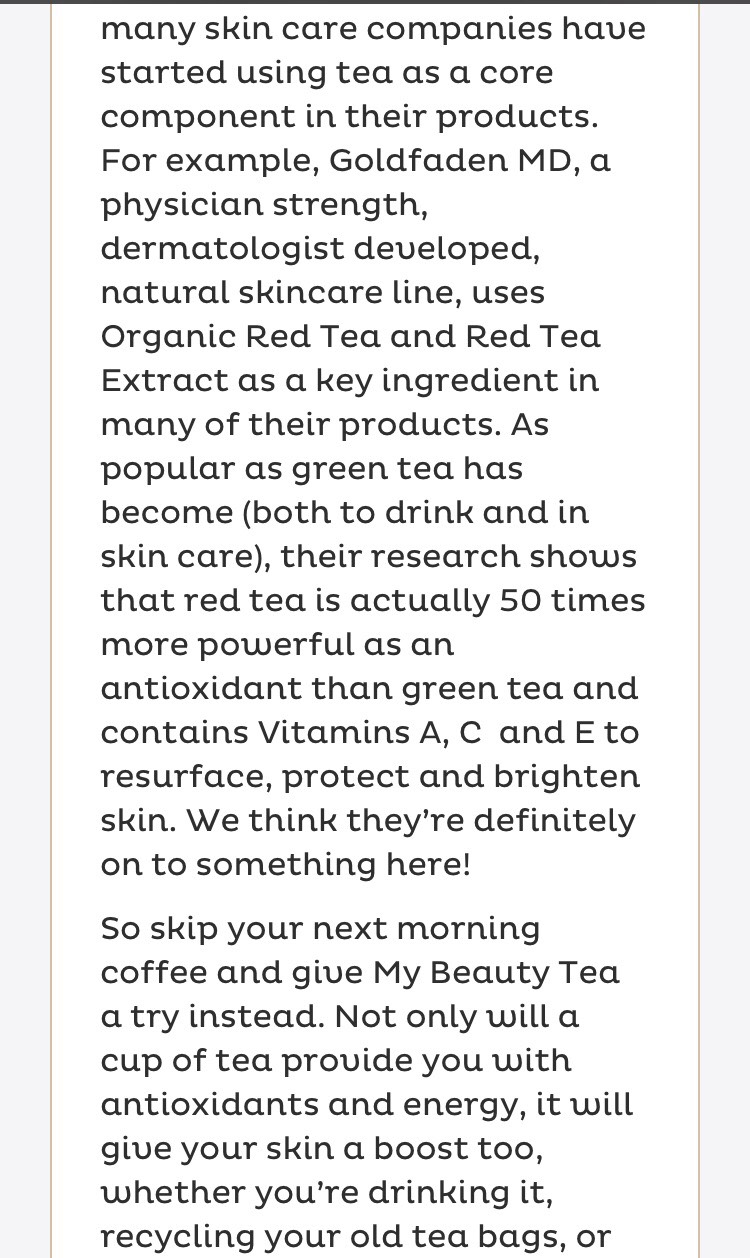 Why Tea Is Good For your Skin #summervibes